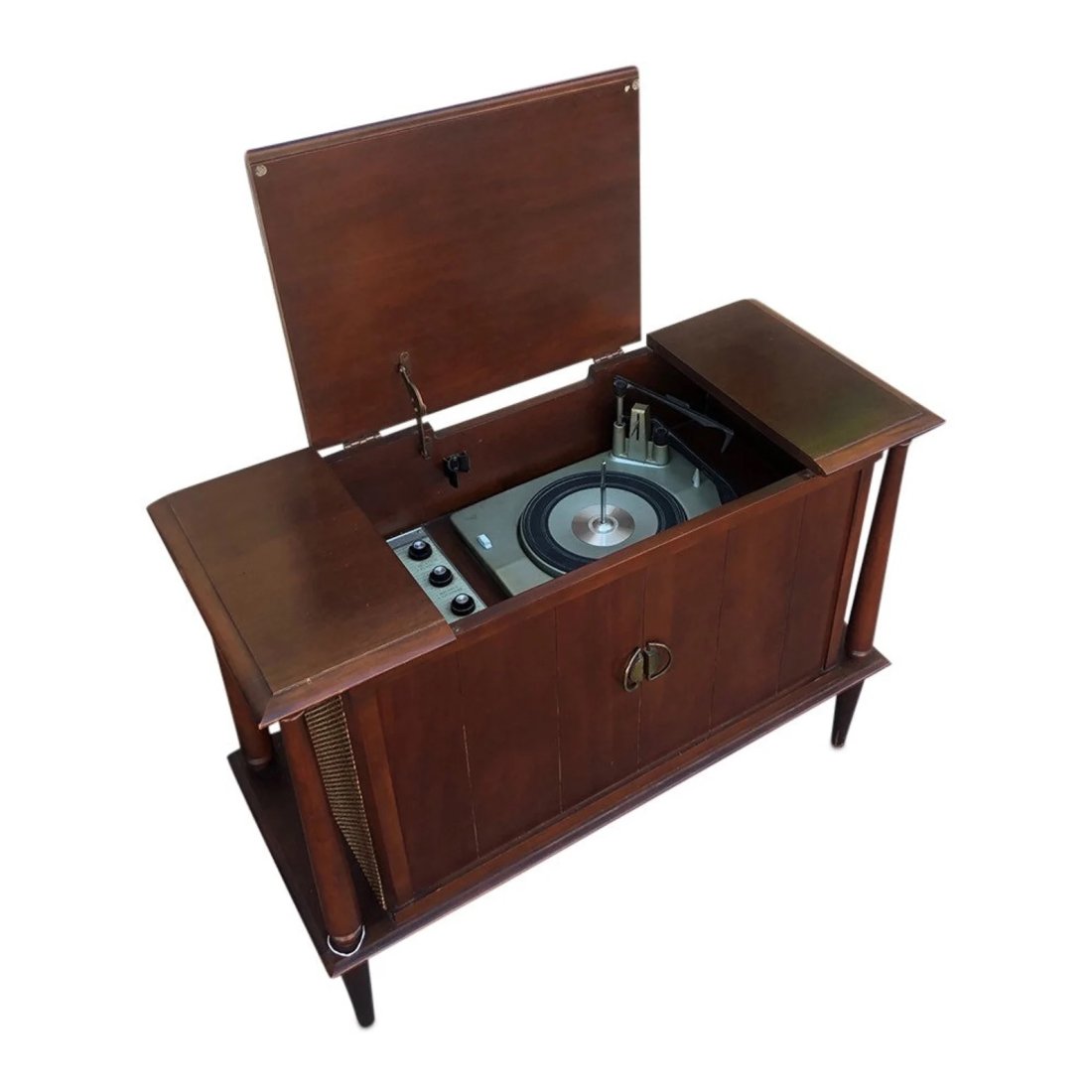Mid Century original record player stereo cabinet with built in speakers (1 of 4)