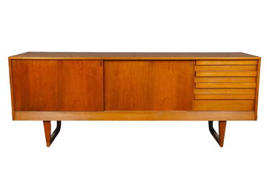 Mid Century Modern Credenza in Walnut