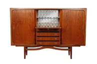 Danish Mid Century Modern Bar Buffet in Teak