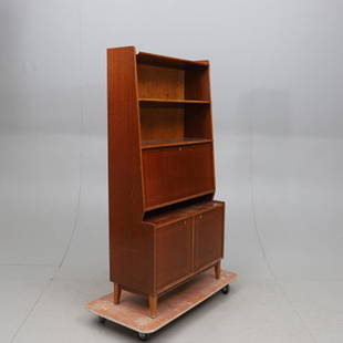 BOOKSHELF/CABINET, mahogany: BOOKSHELF/CABINET, mahogany-Dimensions---Width---35-1/2 in--Depth---16 in. Height--69 in