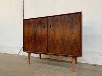 Mid-Century Rosewood Cabinet / Credenza / Sideboard: Mid-Century Rosewood Cabinet / Credenza / Sideboard__Dimensions: Width--39-1/2 in-Depth--17-1/2 in.--Height--32 in.