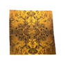 Handmade 100% silk mulberry designed by â€œBruce Mishell&rdquo; Gold/green shade 35 x 35 inches