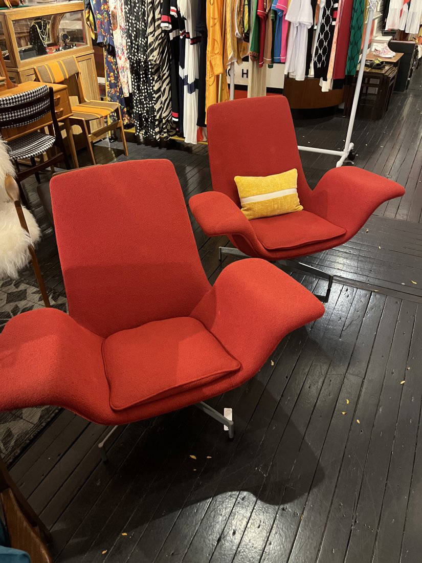 Midcentury Rare Knolls Lounge Office Chairs 1960's Auction