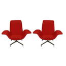 Mid-Century Rare HBF lounge office chairs 1960's