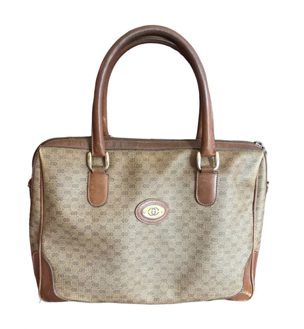 Gucci Vintage Micro GG Classic Boston Bag -1970’s (1 of 5)