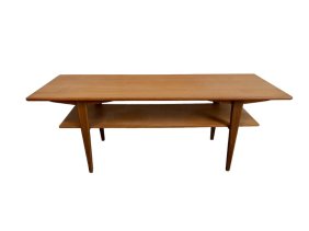 Mid-Century Teak coffee table with magazine shelf