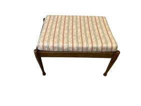 Mid-Century Stool with fabric