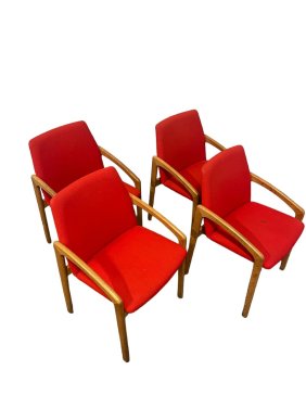 Mid-Century Swedish Dining Chairs Henning Kjærnulf model #23 oak (Set of 4)