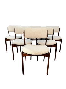 Mid-Century Eric Buch Model 49 Dining Chairs (Set 6): Dimensions: W 20 x D 18 x H 32 x SH 18 inches Mid-Century Eric Buch Model 49 Dining Chairs (Set 6)