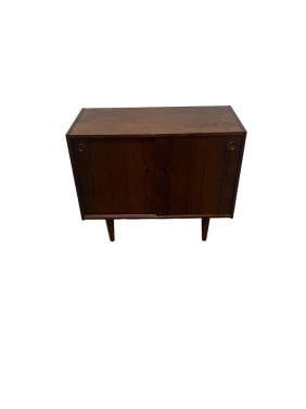 Mid-Century Modern small rosewood sideboard console 1960's (1 of 3)