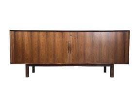 Mid-Century Arne Vodder credenza for Helge Sibast in rosewood: Arne Vodder credenza for Helge Sibast in rosewood L78 D20 H33 inches Mid-Century Arne Vodder credenza for Helge Sibast in rosewoodretail $4500