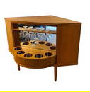 Mid-Century Danish Teak Corner cabinet/bar