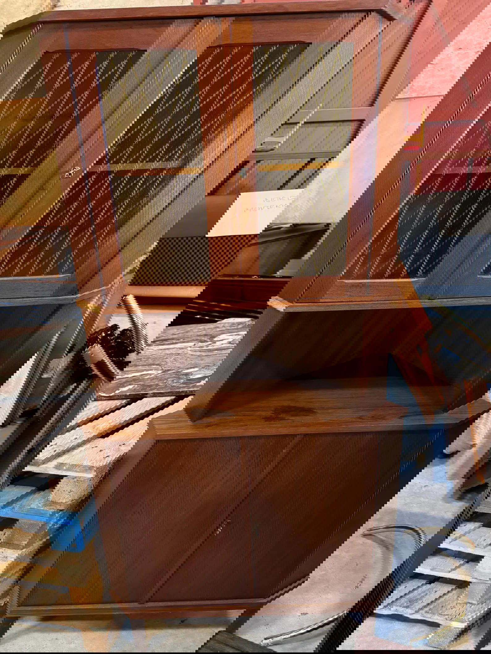 Md-Century Teak corner unit (1 of 2)