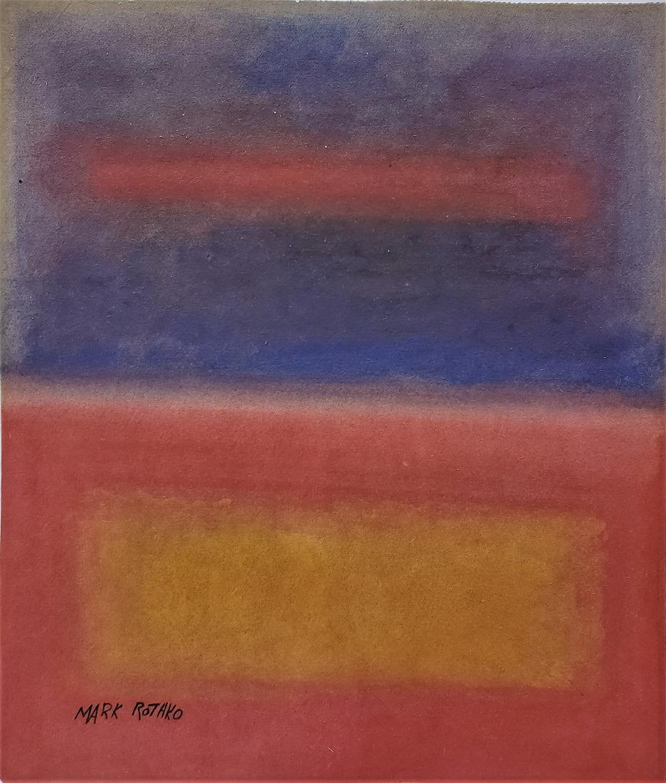 Mixed media on paper Mark Rothko (1 of 2)