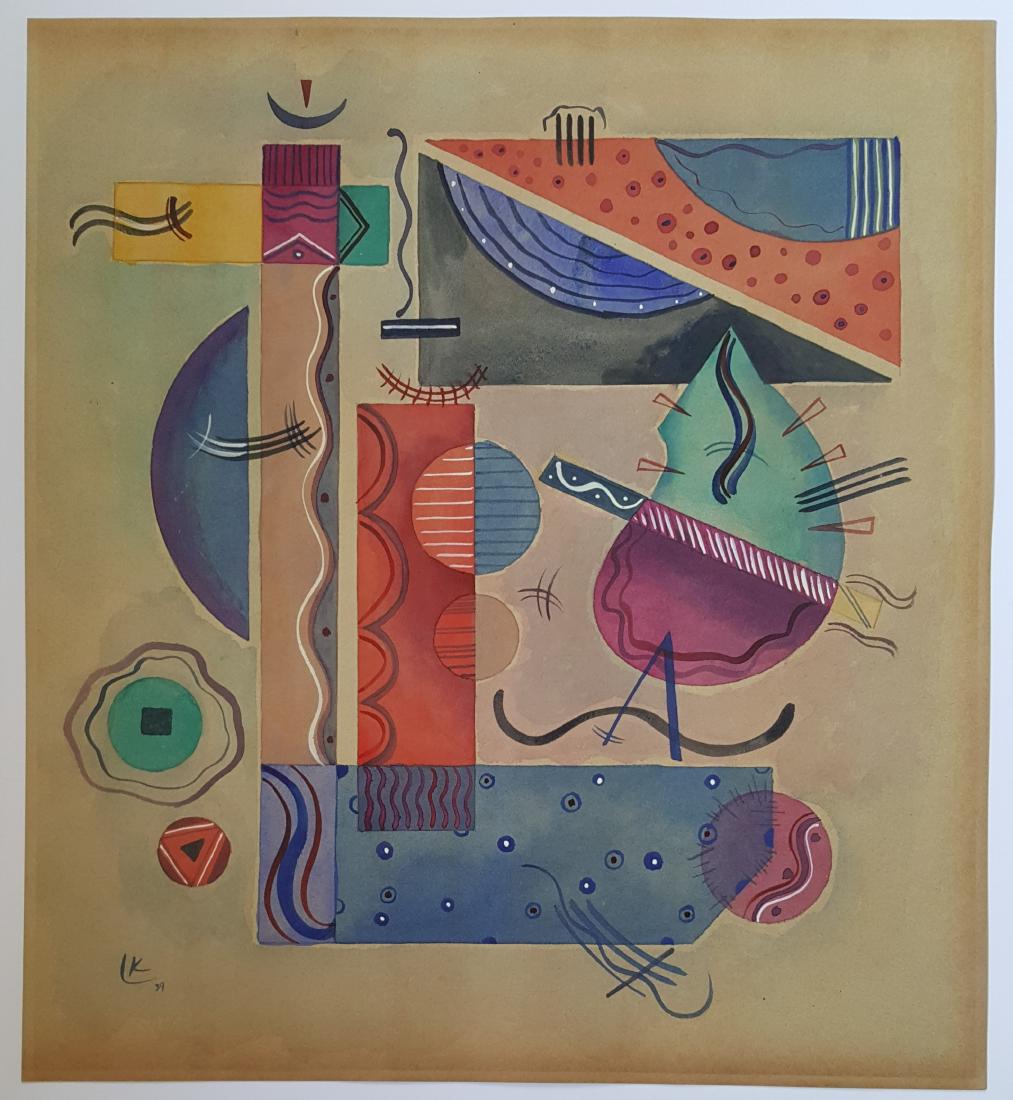 Kandinsky  watercolor on paper (1 of 1)