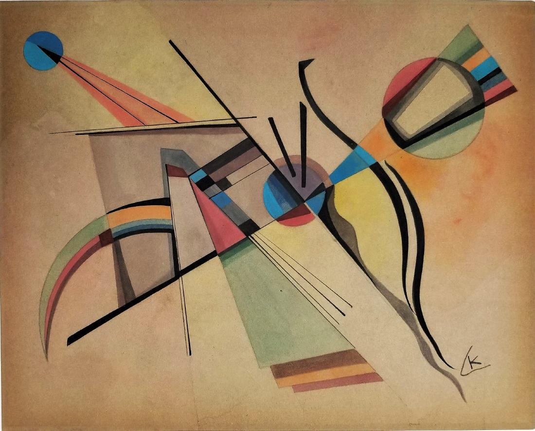 KANDINSKY gouache on paper (1 of 2)