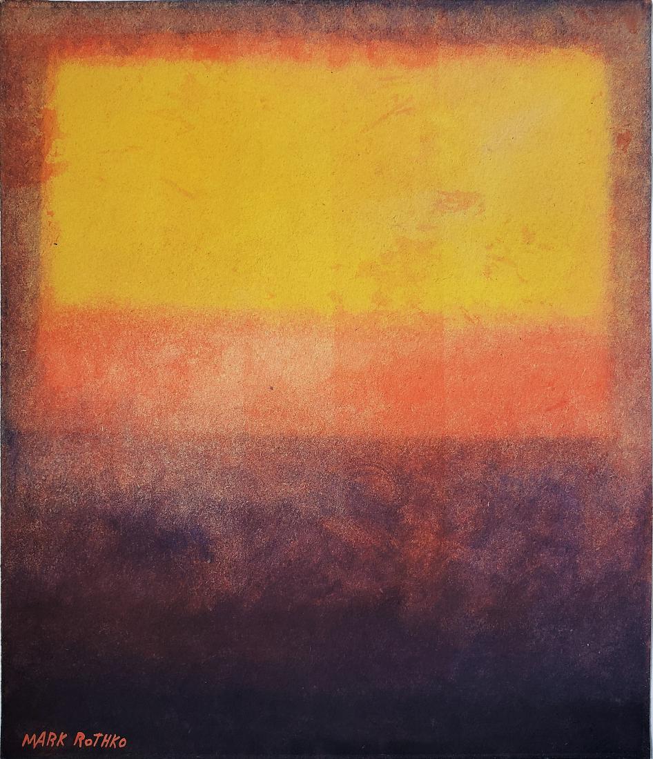Gouache on paper signed Mark Rothko (1 of 2)
