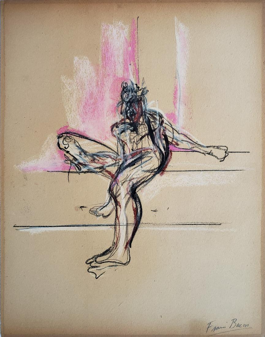 Signed Francis BACON gouache on paper (1 of 1)