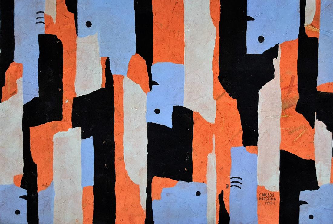 Carlos Merida gouache on paper (1 of 2)