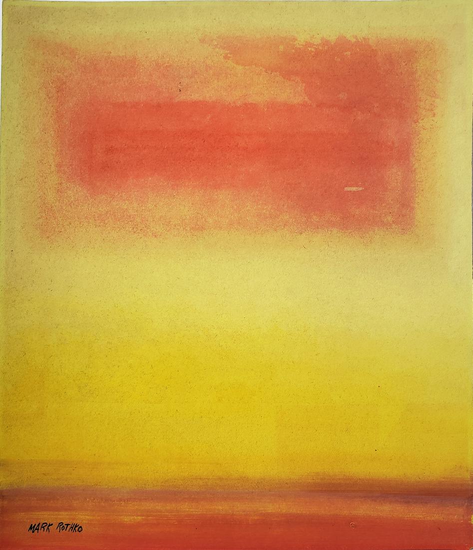 Gouache on paper signed Mark Rothko (1 of 3)