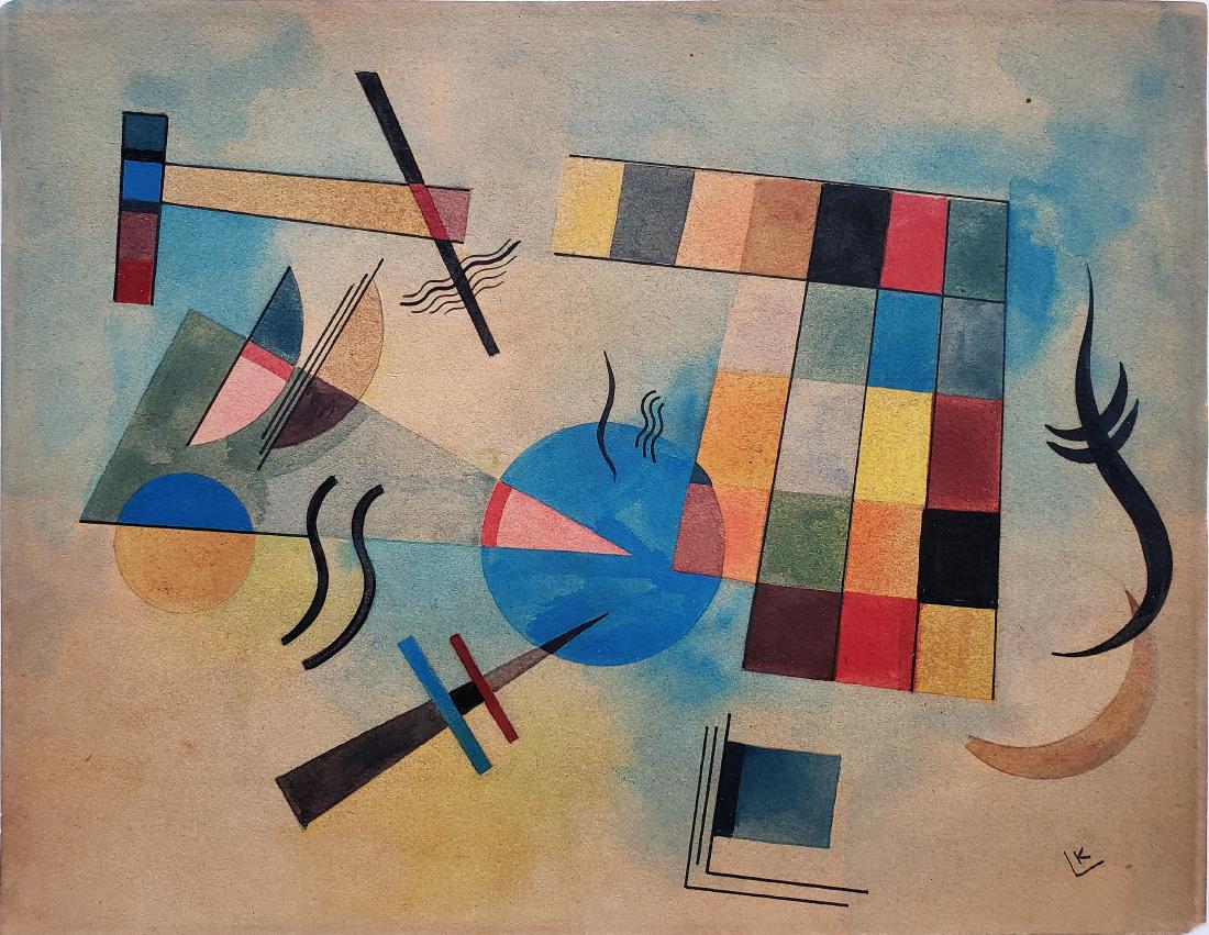 KANDINSKY gouache on paper (1 of 3)