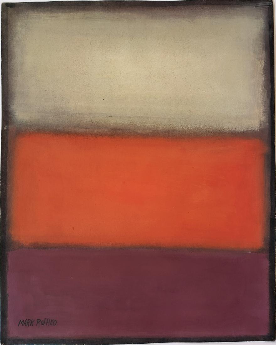 Gouache on paper signed Mark Rothko (1 of 1)