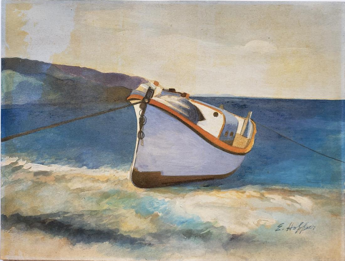 Gouache on paper signed E. Hopper (1 of 1)