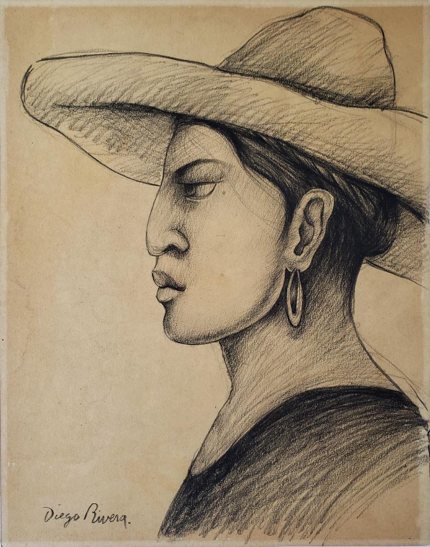 Diego Rivera charcoal on paper (1 of 1)