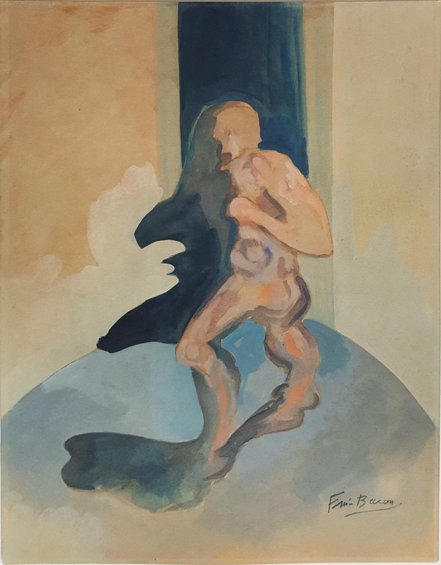 Signed Francis BACON gouache on paper (1 of 1)