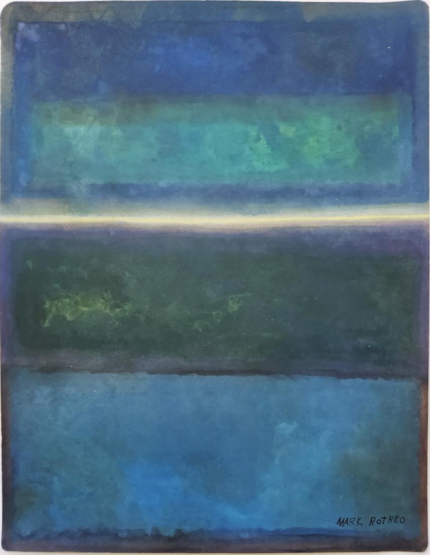 Gouache on paper signed Mark Rothko (1 of 2)
