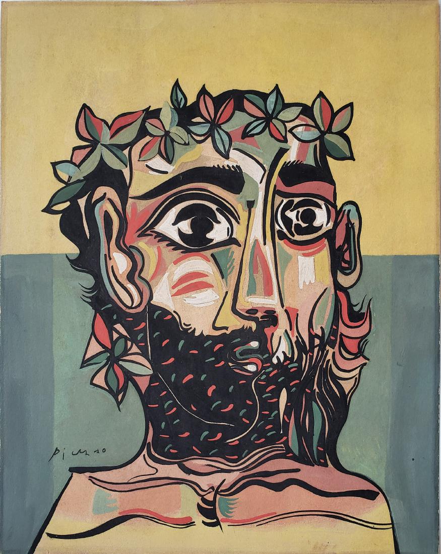 Gouache on paper signed Picasso. (1 of 2)