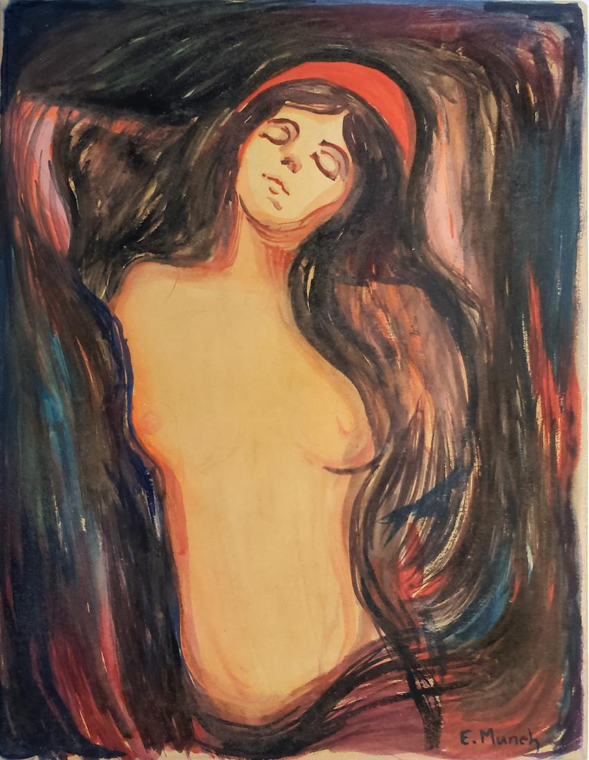 E. Munch gouache on paper (1 of 1)