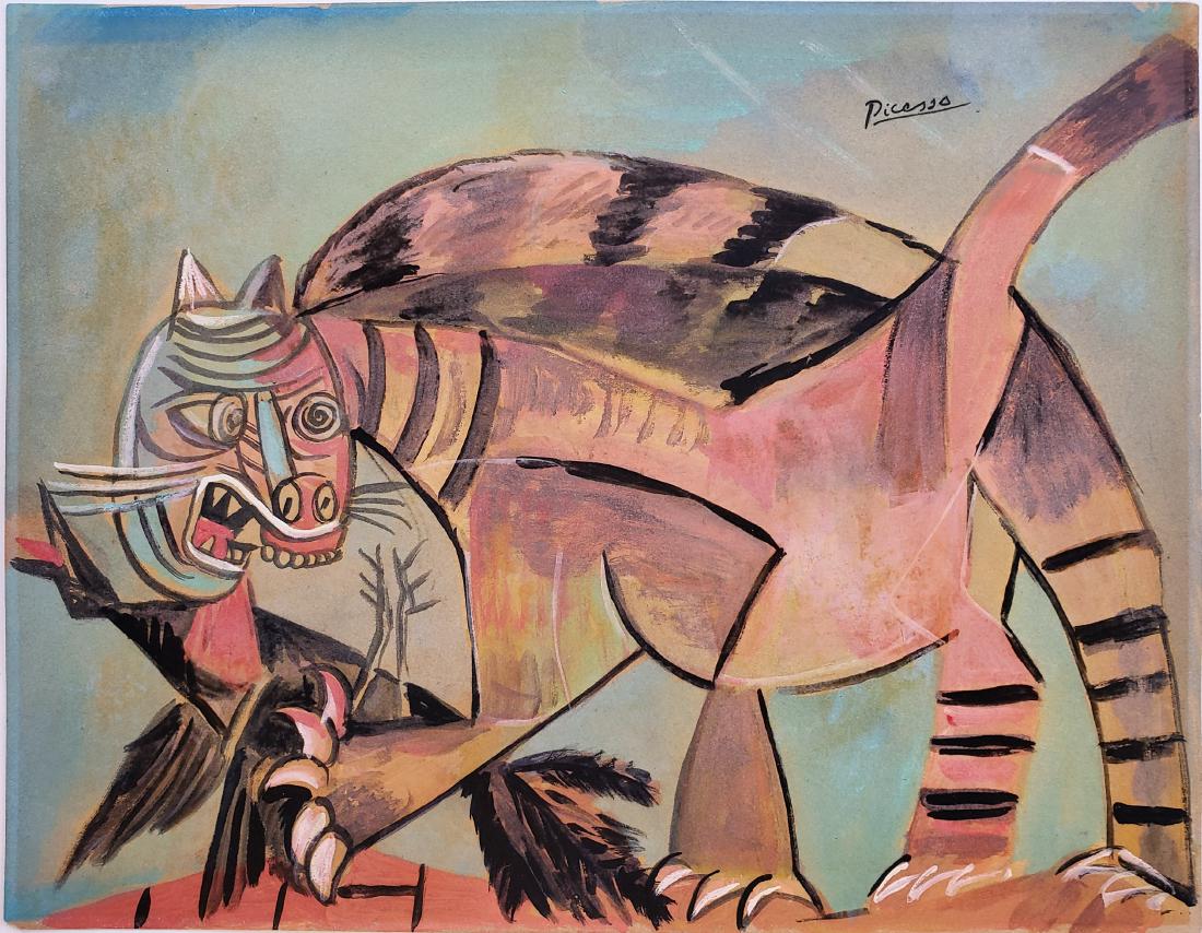 Gouache on Paper - Signed Picasso (1 of 2)