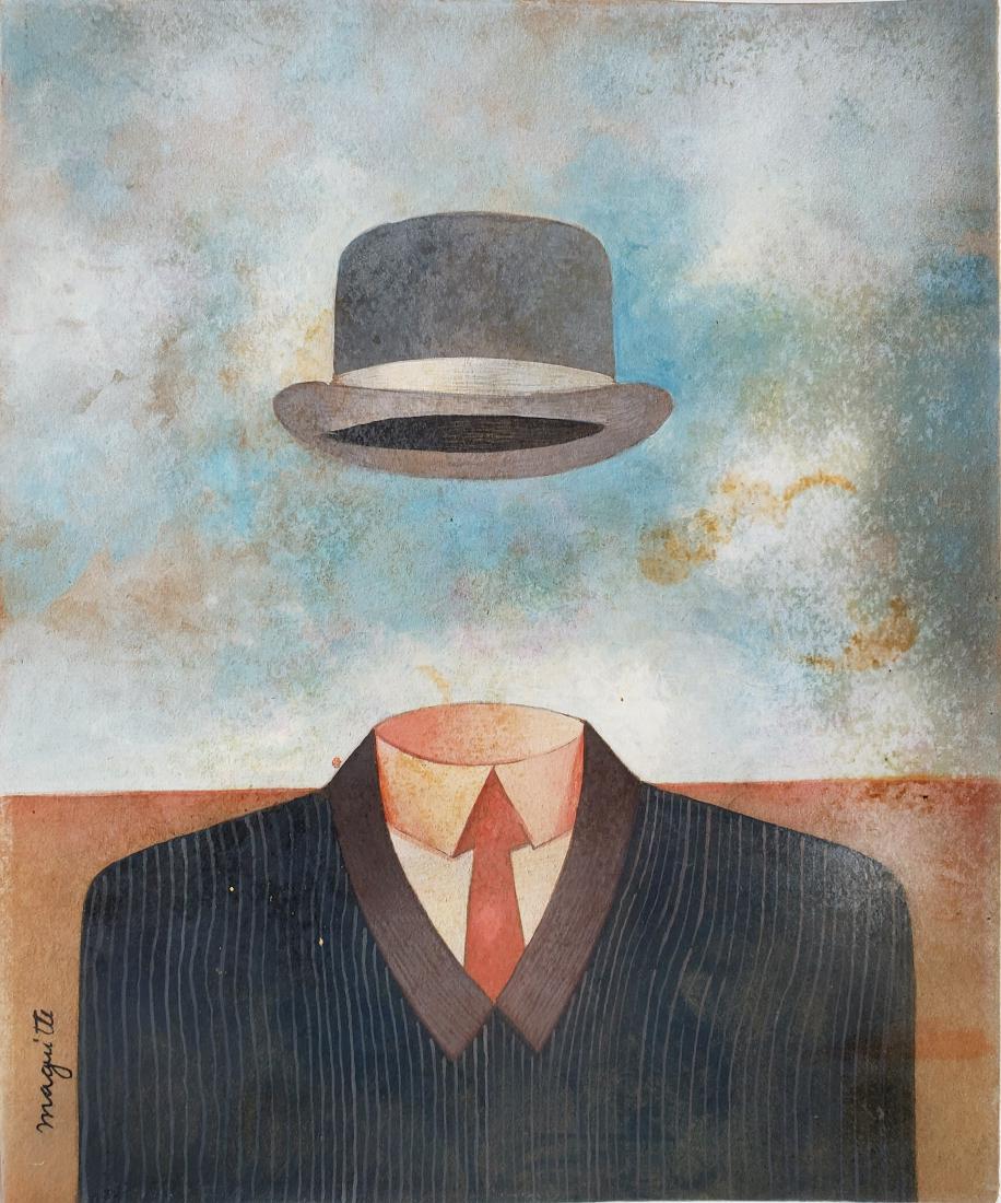 Gouache on paper  signed RenÃ© Magritte (1 of 2)