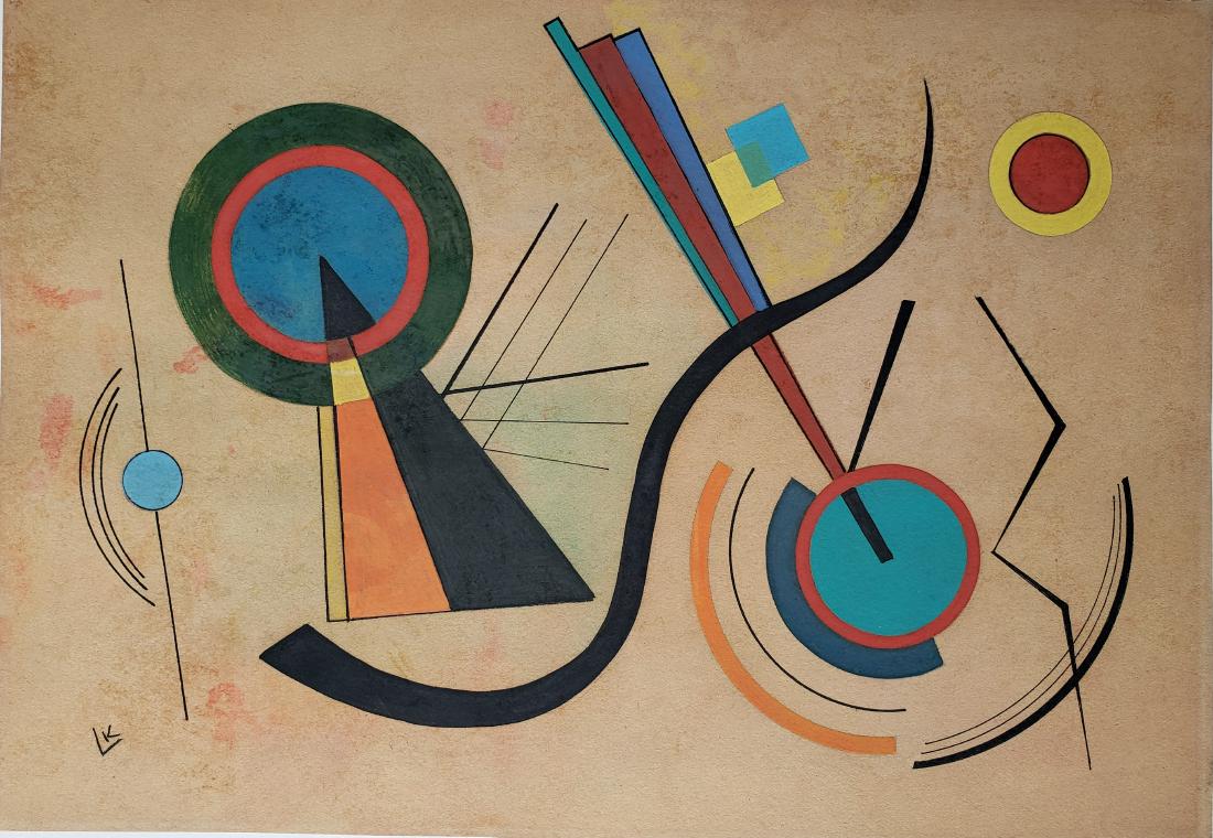 KANDINSKY gouache on paper (1 of 2)
