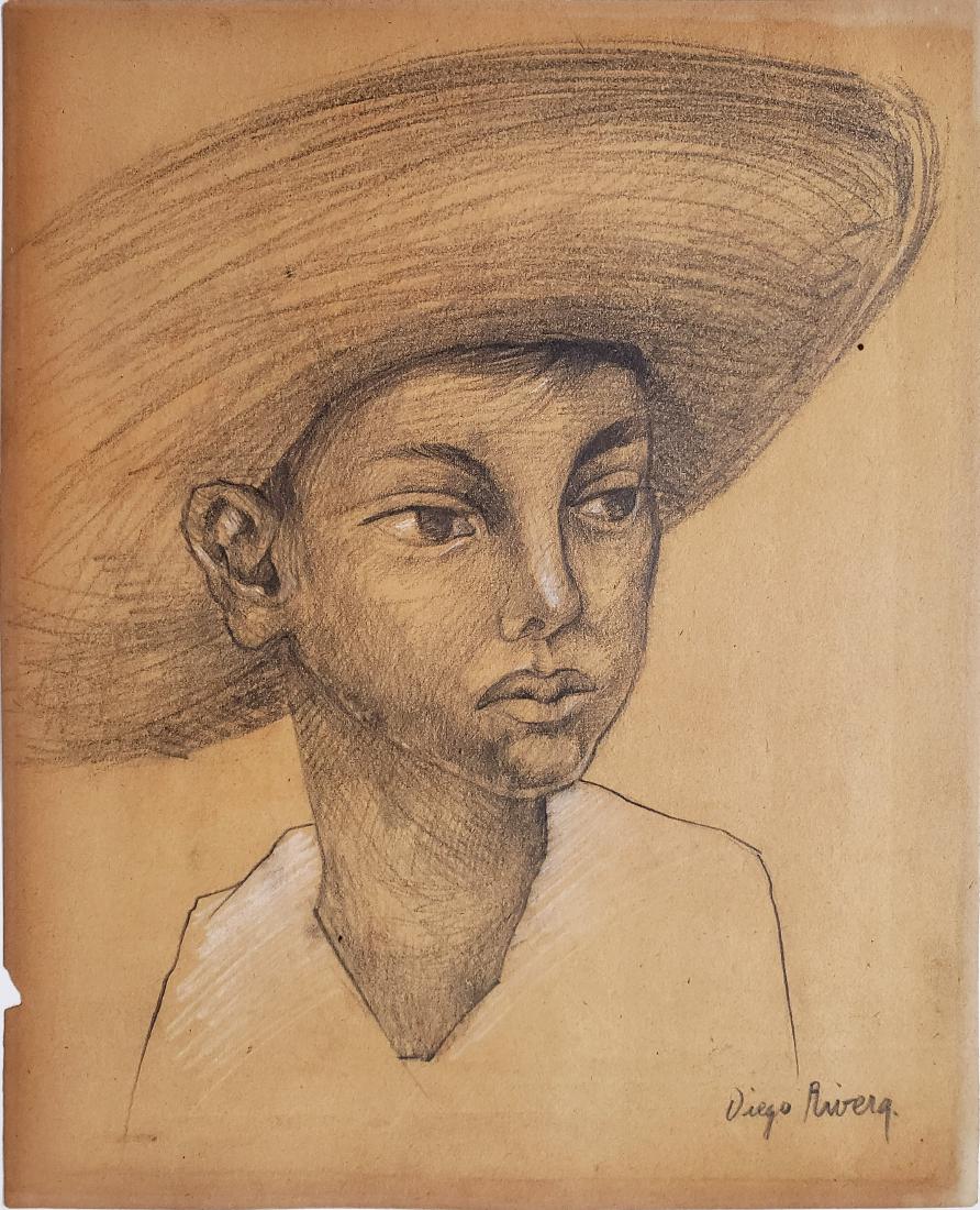 Diego Rivera charcoal on paper (1 of 1)