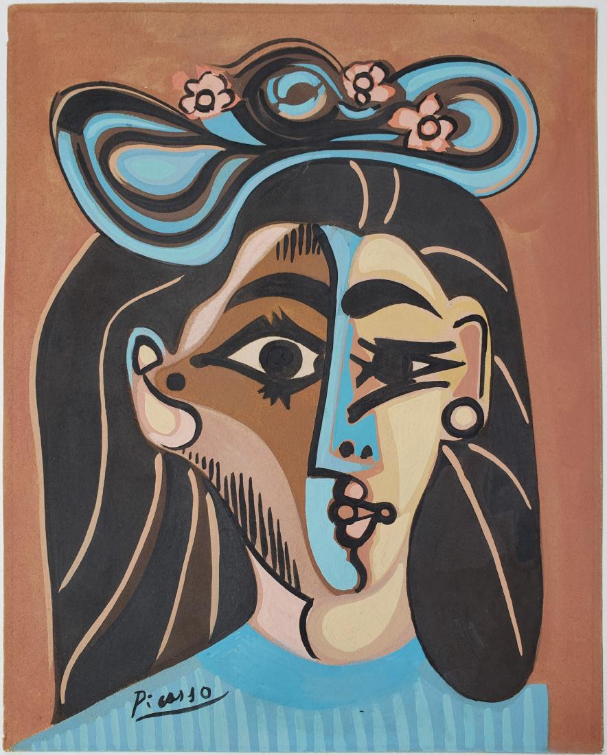 Gouache on paper signed Picasso. (1 of 2)