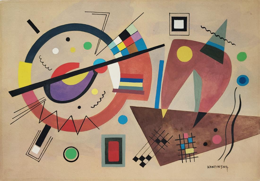 Gouache on paper KANDINSKY (1 of 2)
