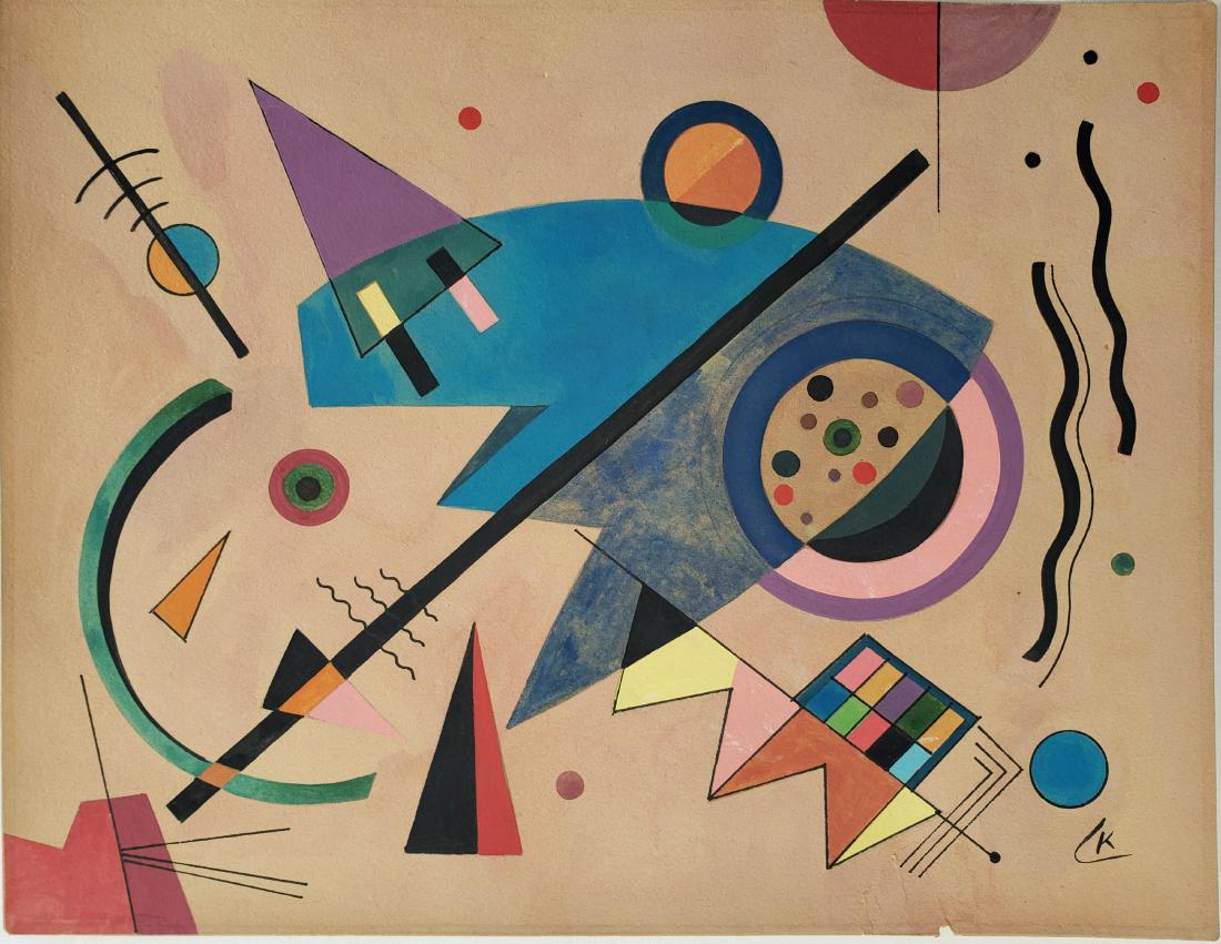 Gouache on paper KANDINSKY (1 of 2)