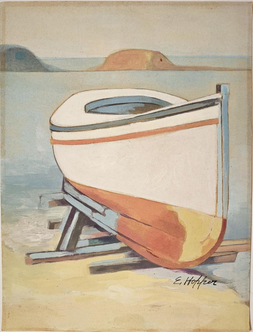 Gouache on paper signed E. Hopper (1 of 3)