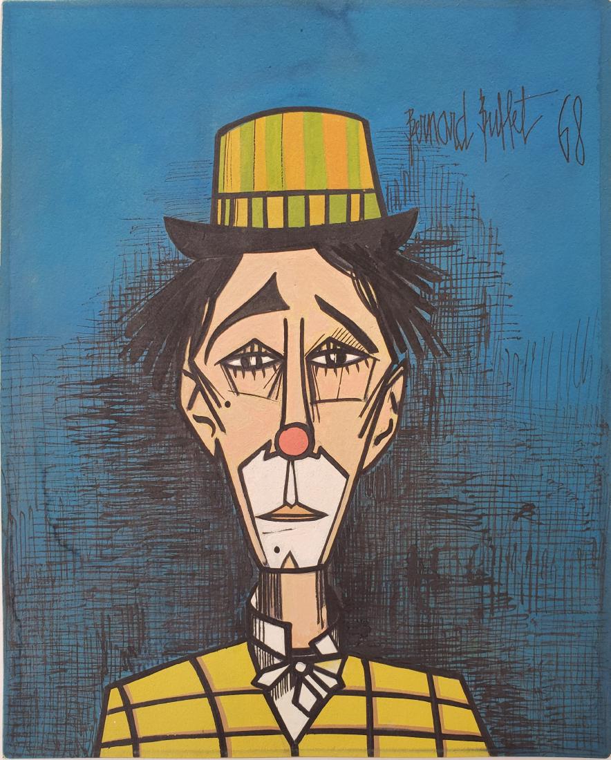 Mixed Media on paper Signed Bernard Buffet (1 of 2)