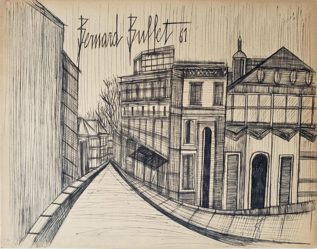 Ink on paper Signed Bernard Buffet (1 of 2)