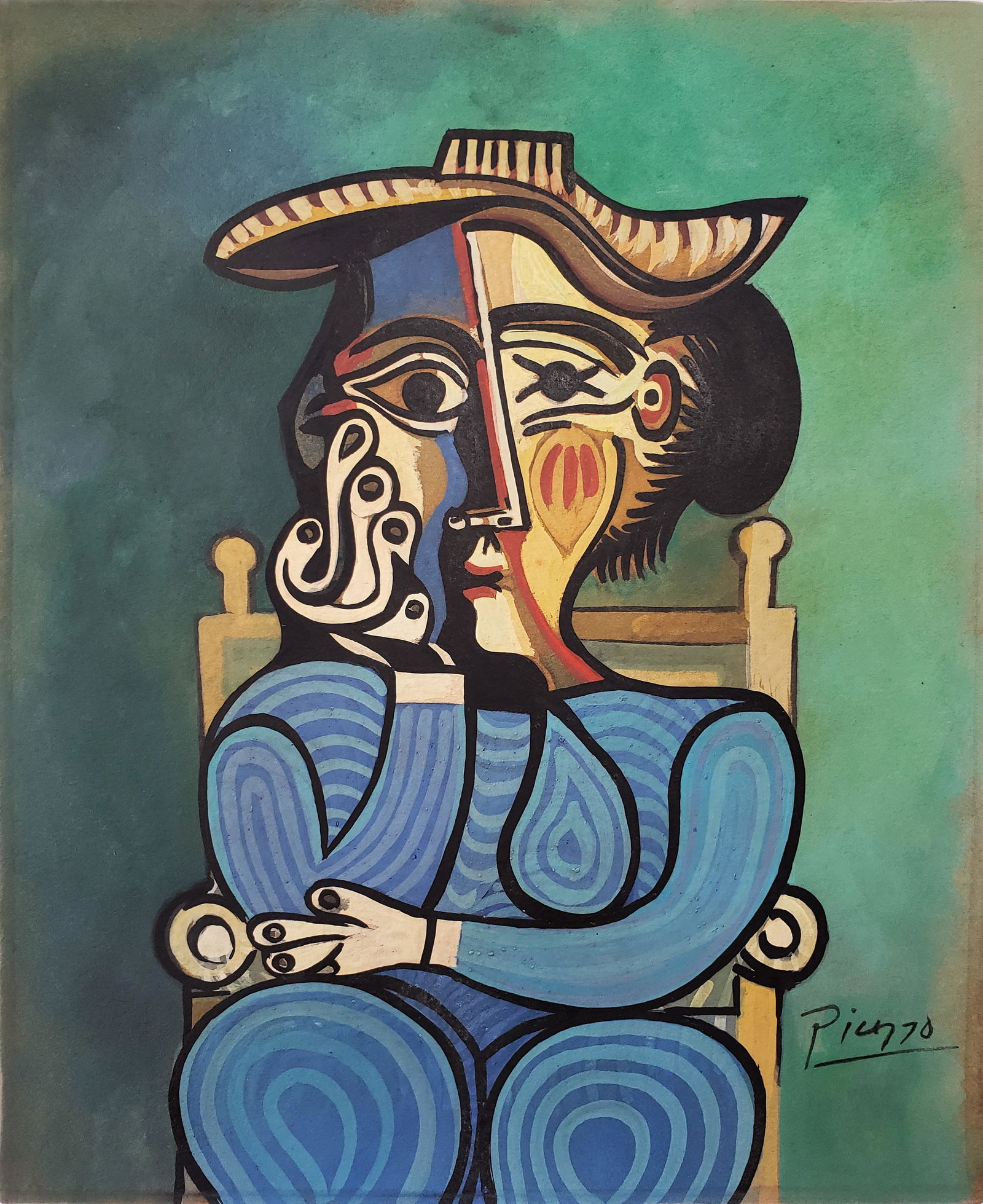 Gouache on paper signed Picasso. (1 of 2)