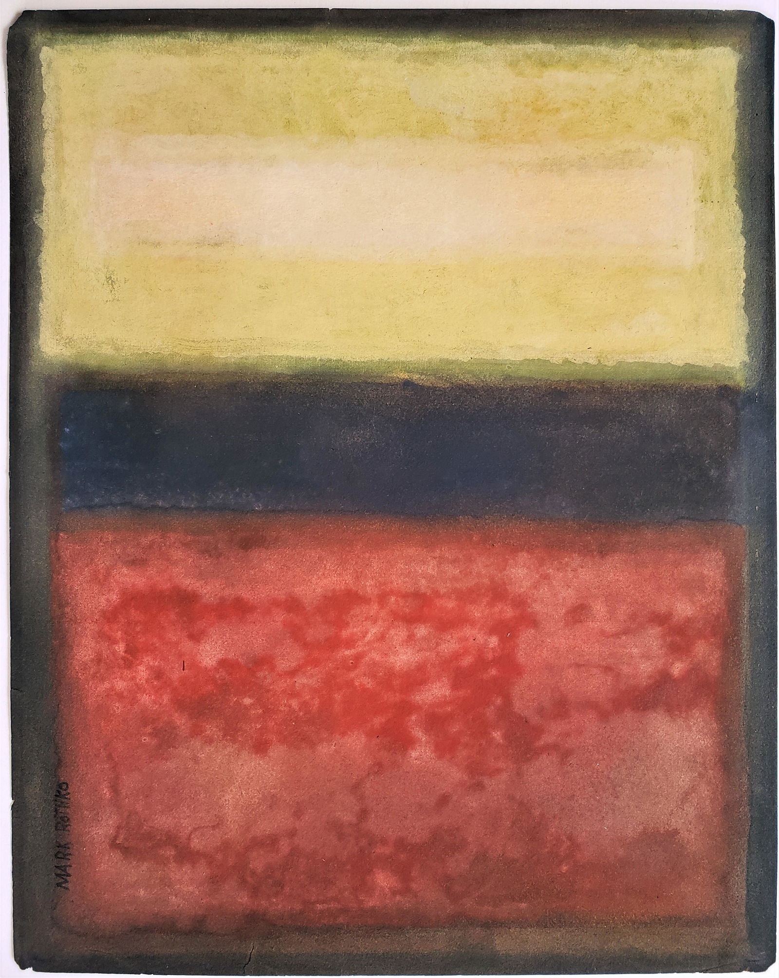 Gouache on paper signed Mark Rothko (1 of 2)