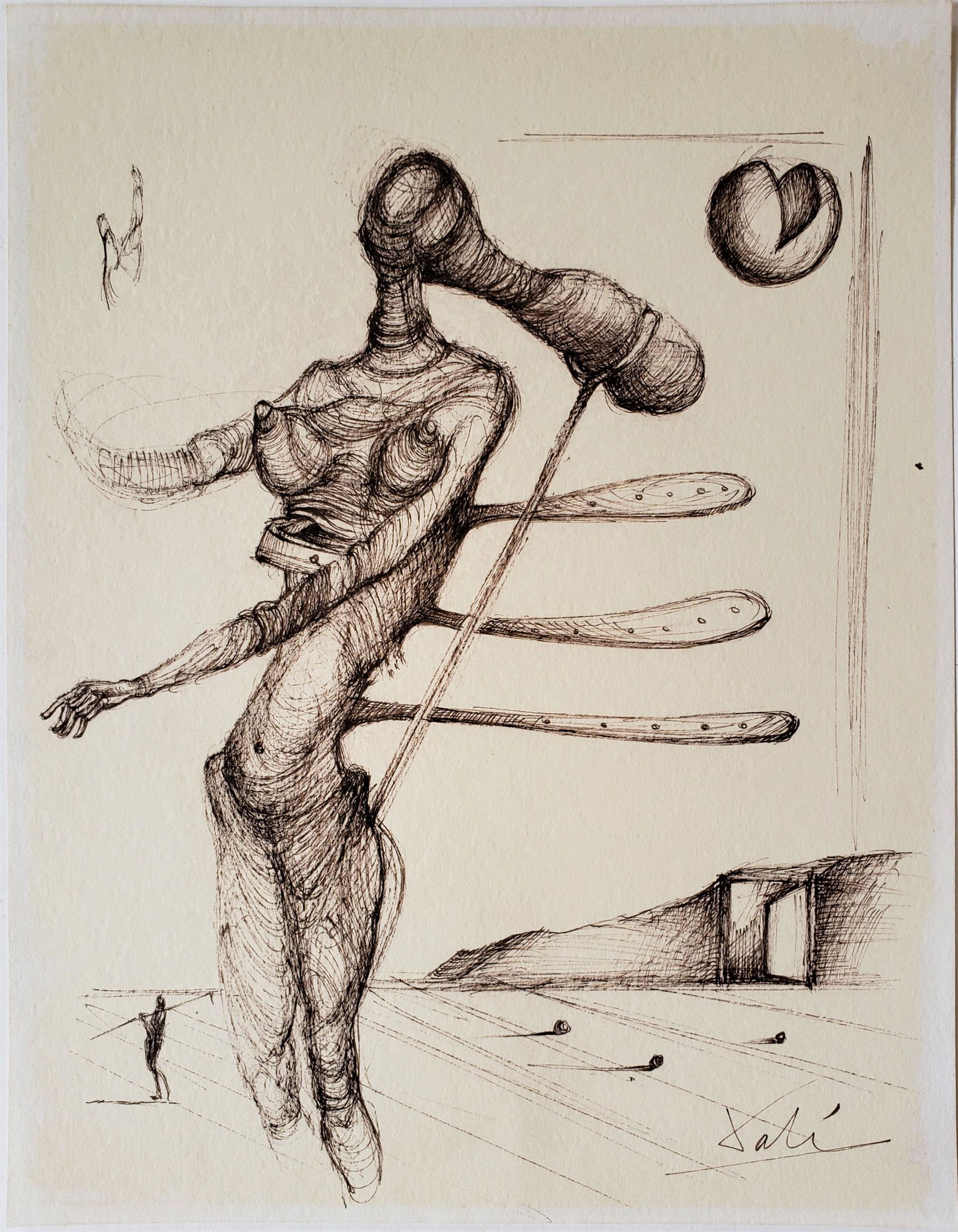 Dali. Ink on paper. (1 of 2)
