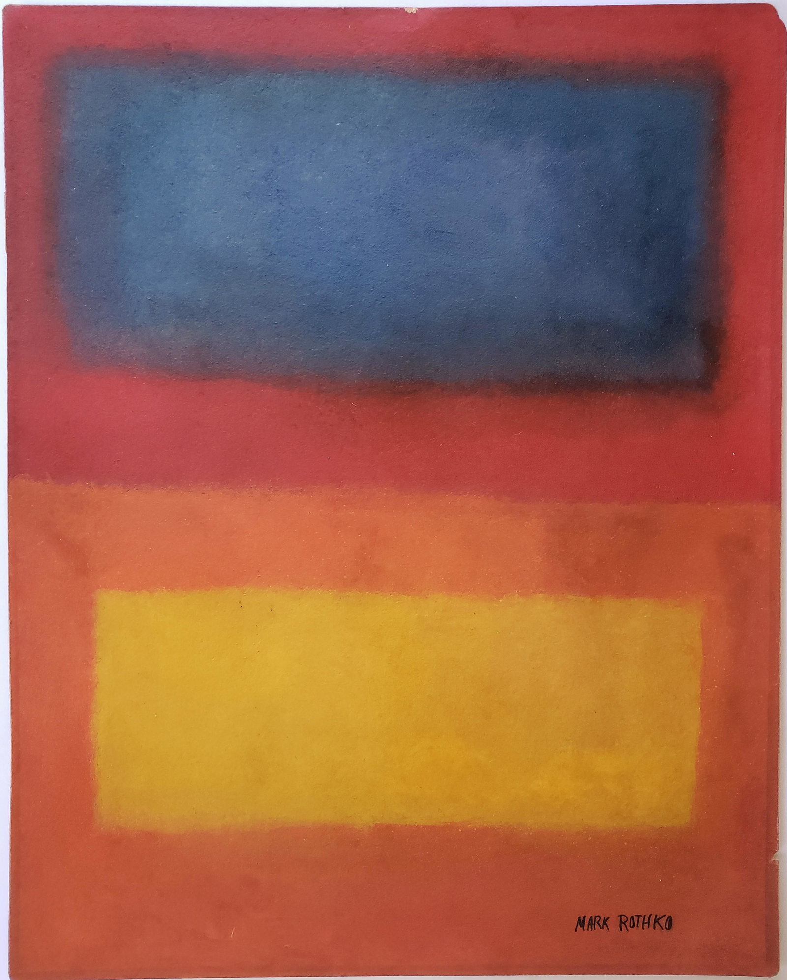 Gouache on paper signed Mark Rothko (1 of 2)