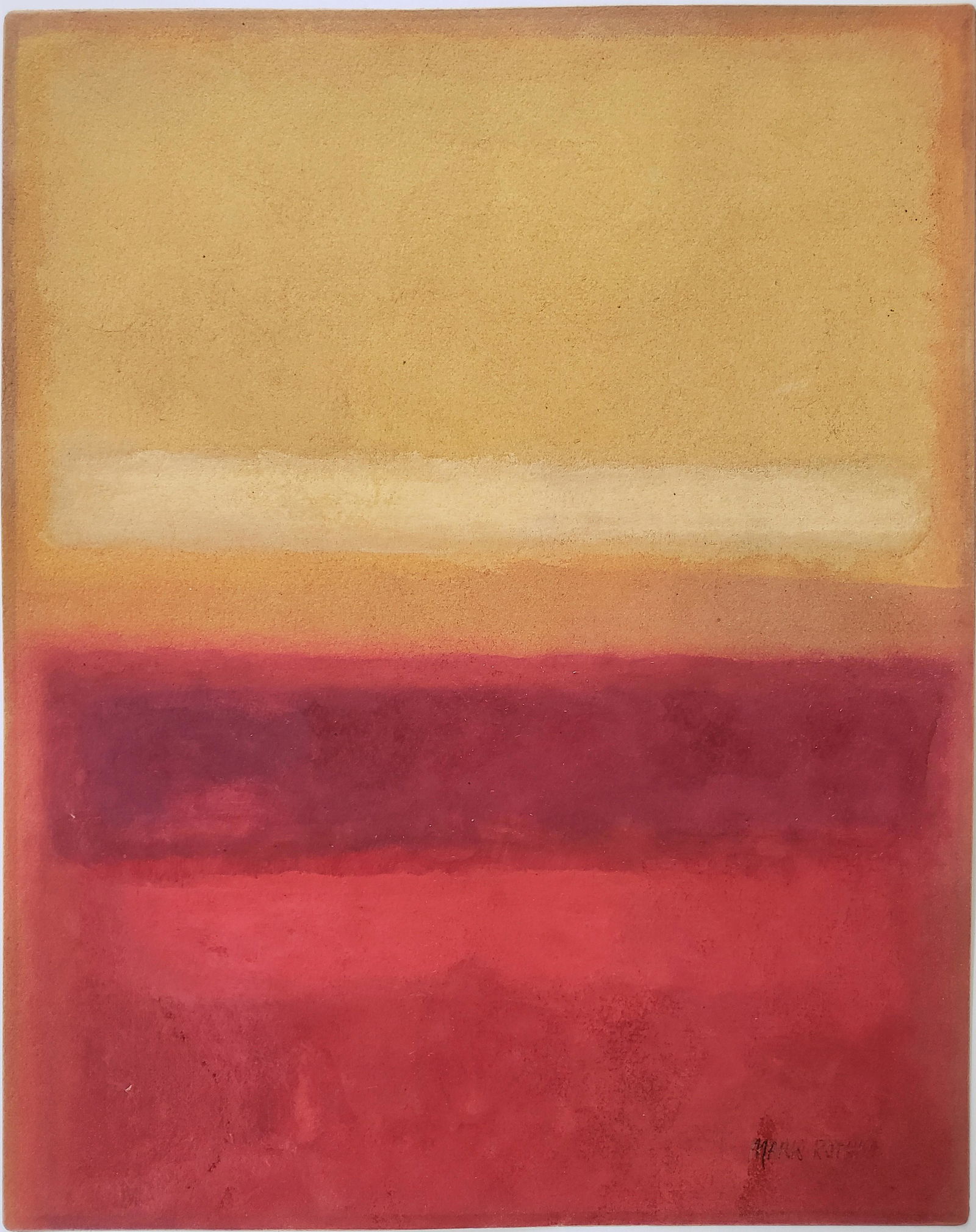 Gouache on paper  signed Mark Rothko (1 of 2)