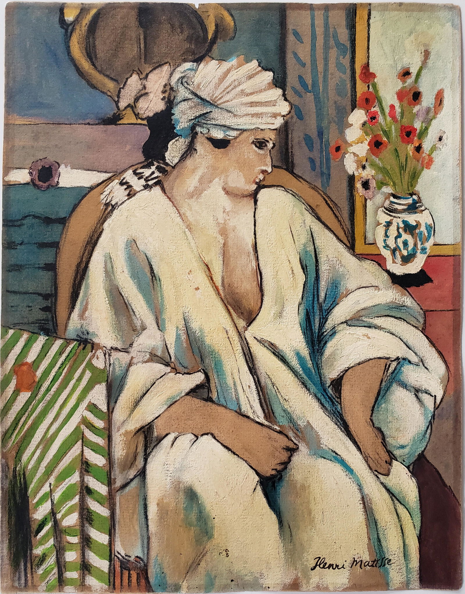 Gouache on paper Signed Henri Matisse. (1 of 2)