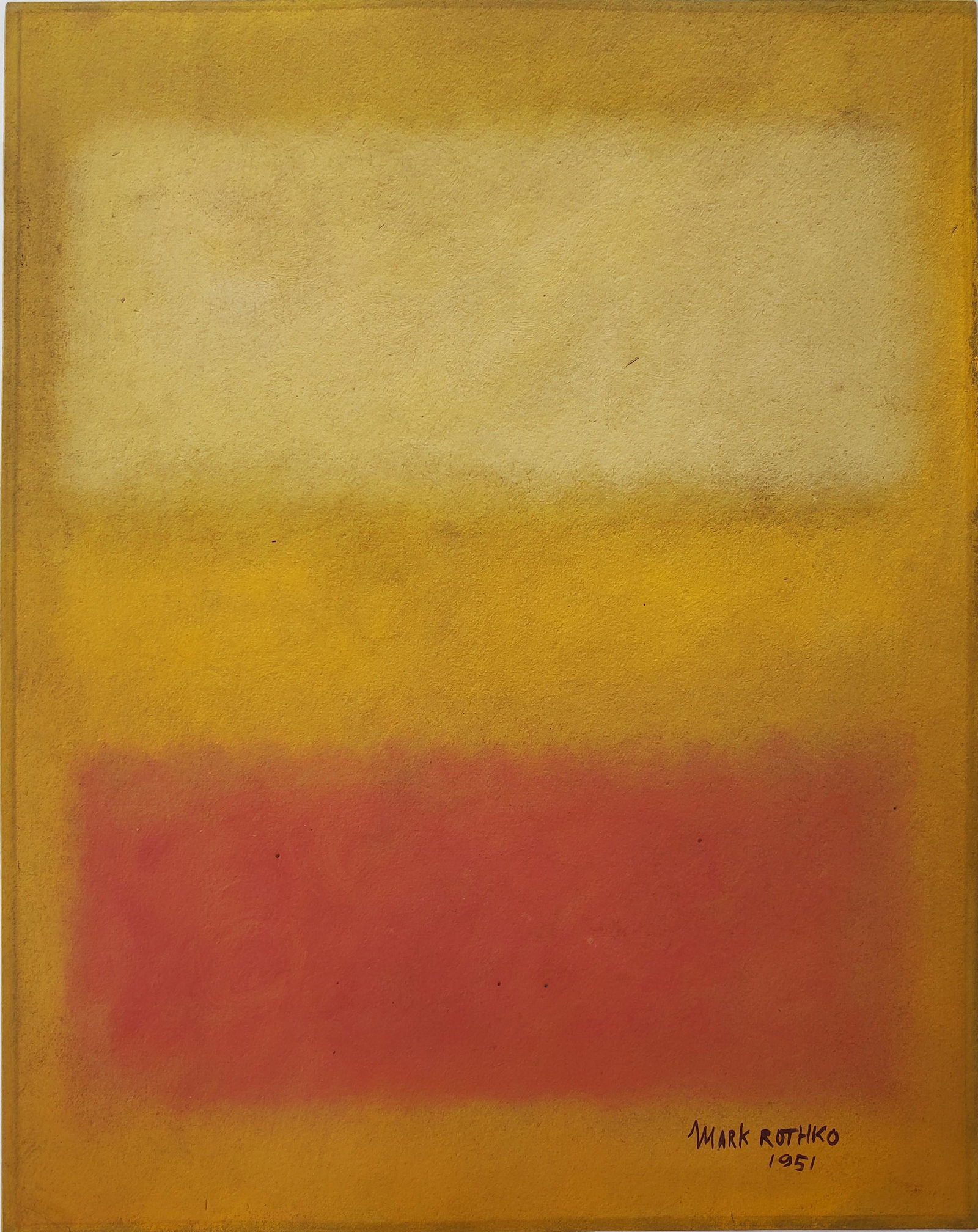 Gouache on paper  signed Mark Rothko (1 of 2)