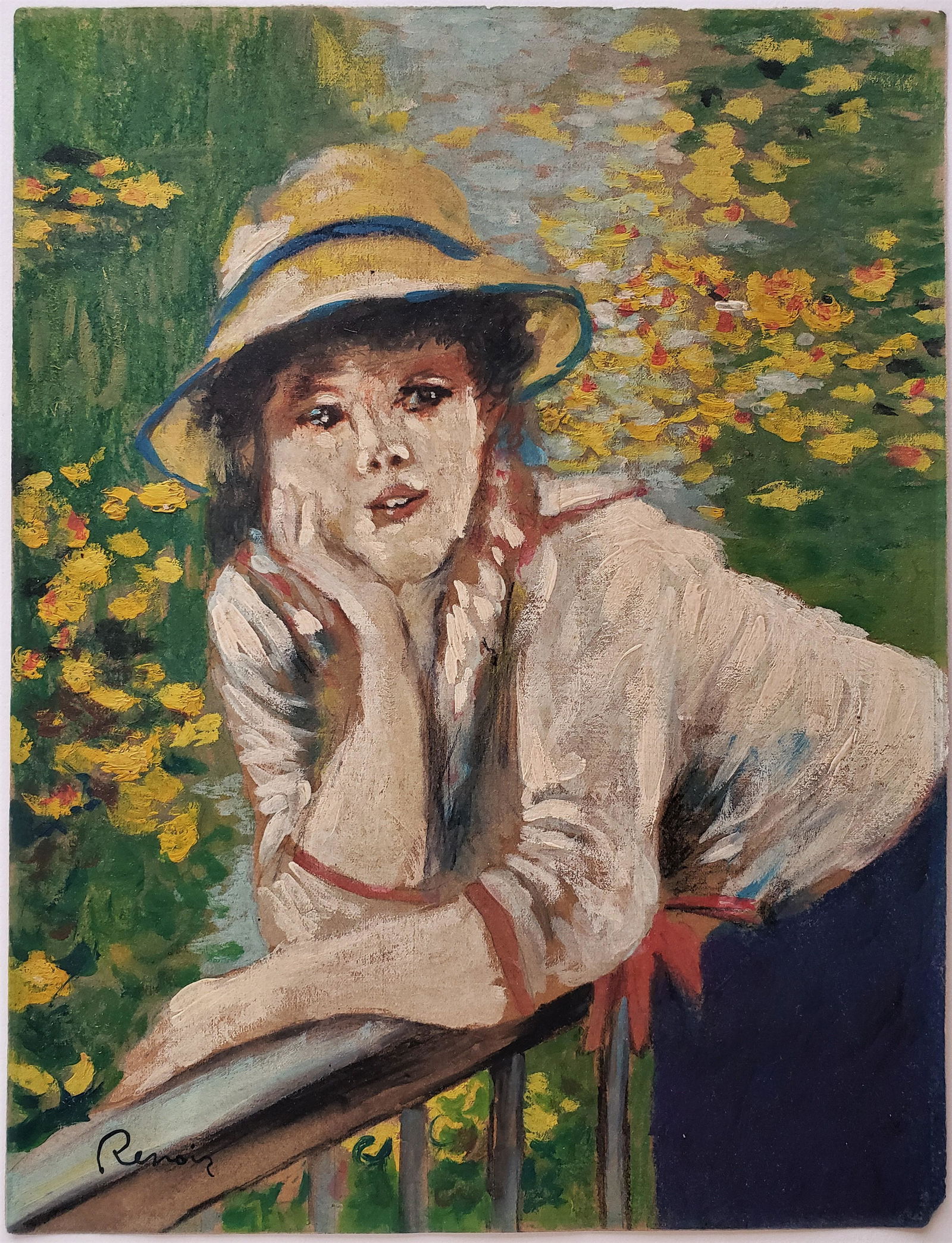 Gouache on paper signed Pierre Auguste Renoir (1 of 2)